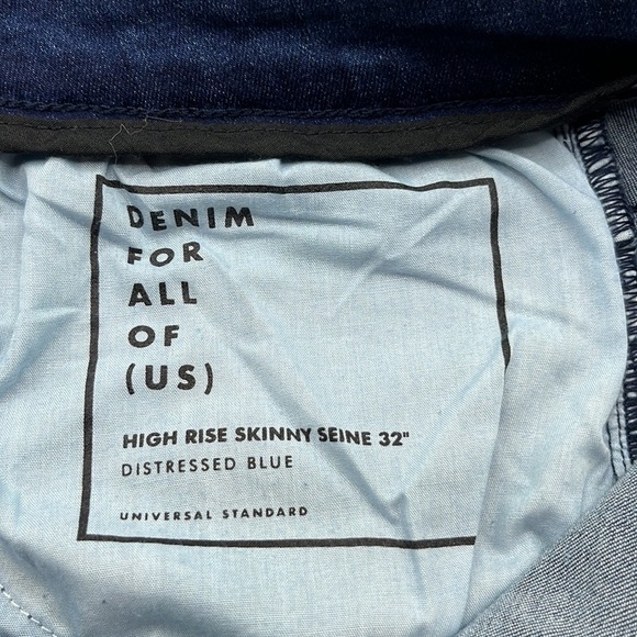 Universal Standard Jeans High Rise Skinny Seine 32” Size 14 - Picture 9 of 16